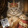 Portrait Personnalisé – Chat magique