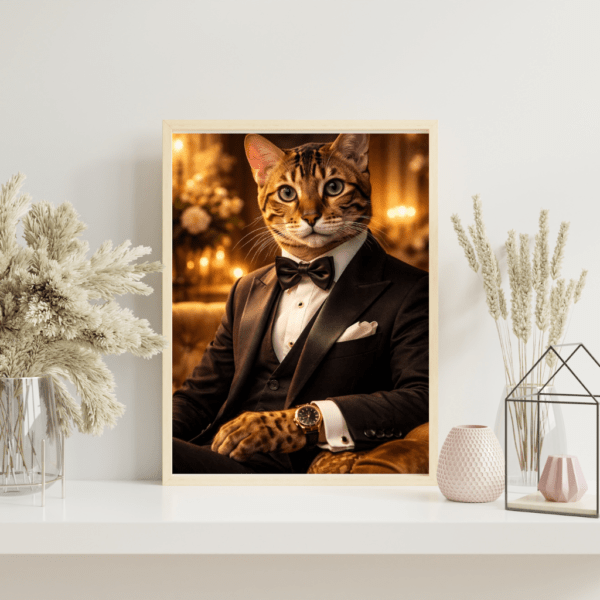 Portrait Personnalisé – chat chic