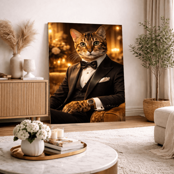 Portrait Personnalisé – chat chic
