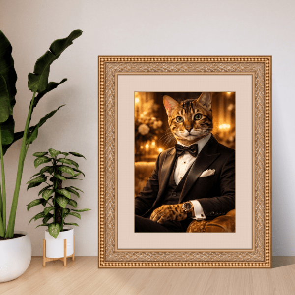 Portrait Personnalisé – chat chic