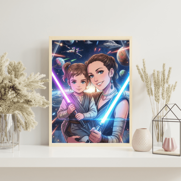 Portrait Personnalisé – guerre des étoiles