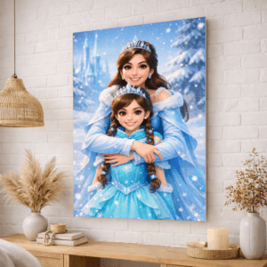Portrait Personnalisé – princesse des neiges