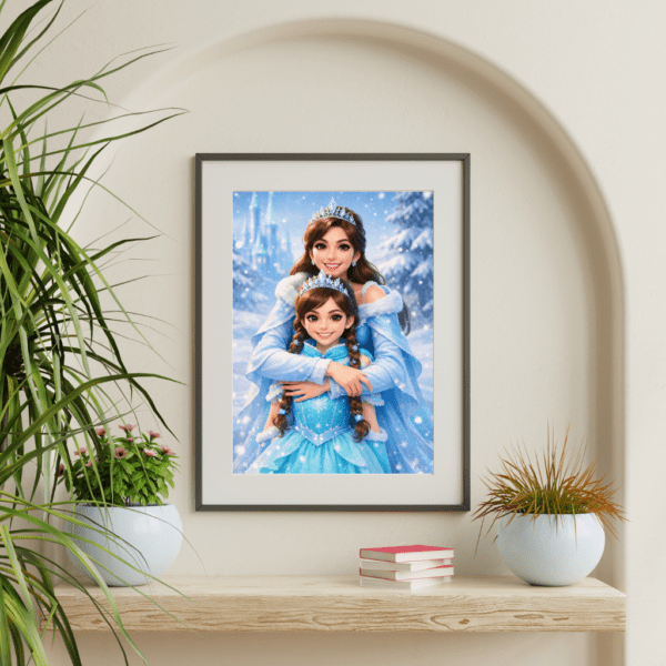 Portrait Personnalisé – princesse des neiges