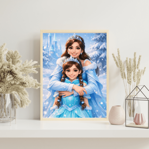 Portrait Personnalisé – princesse des neiges