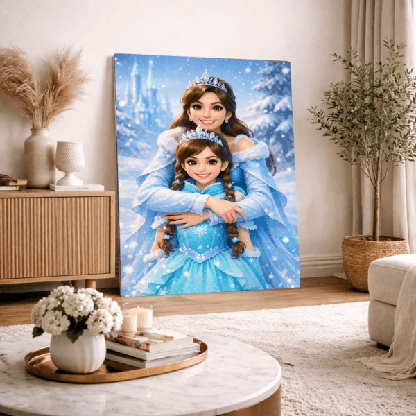 Portrait Personnalisé – princesse des neiges