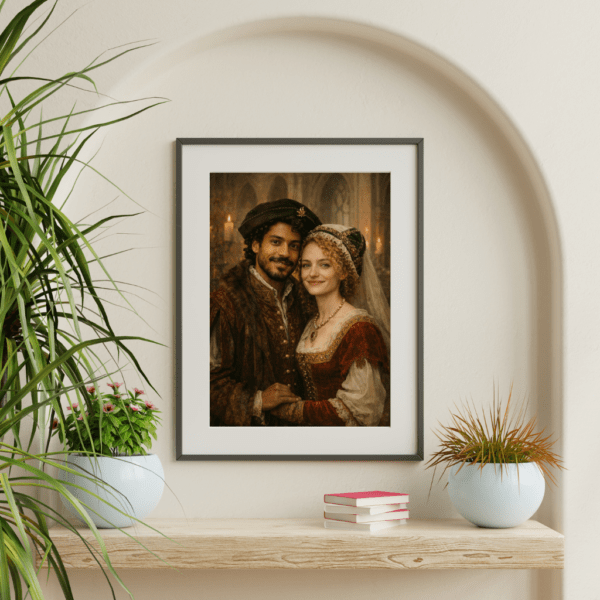 Portrait Personnalisé – couple royal