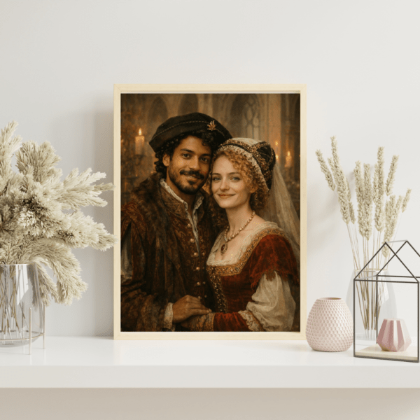 Portrait Personnalisé – couple royal