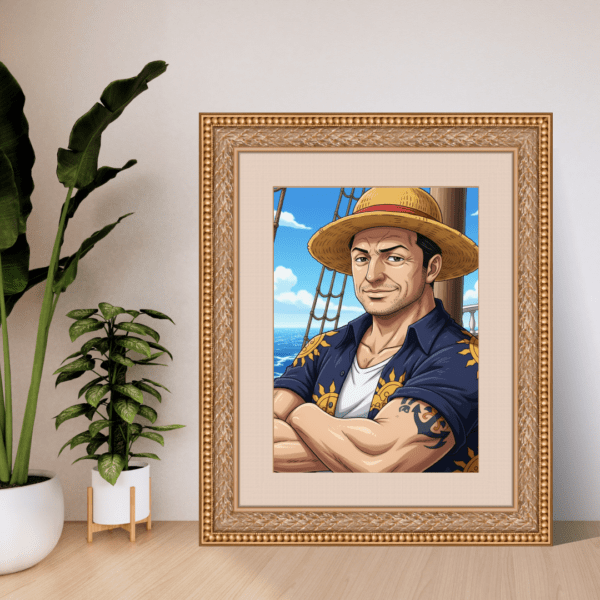 Portrait Personnalisé – roi des pirates