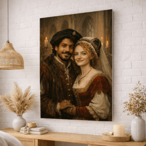 Portrait Personnalisé – couple royal