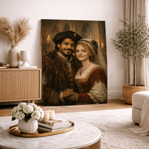 Portrait Personnalisé – couple royal