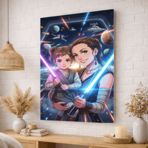 Portrait Personnalisé – guerre des étoiles